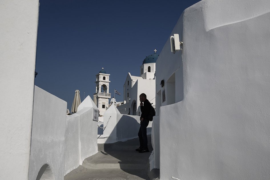 Santorini, la más visitada. / Bloomberg