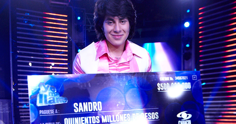 Sandro, ganador de la tercera temporada de Yo me llamo