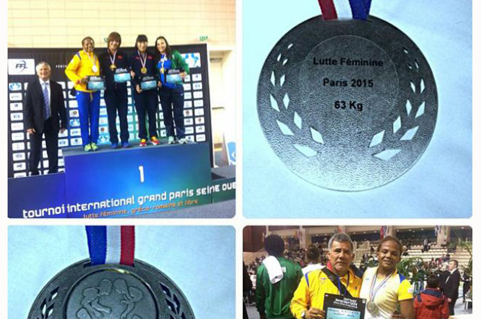 Jackeline Rentería, medalla de plata en el Grand Prix de París
