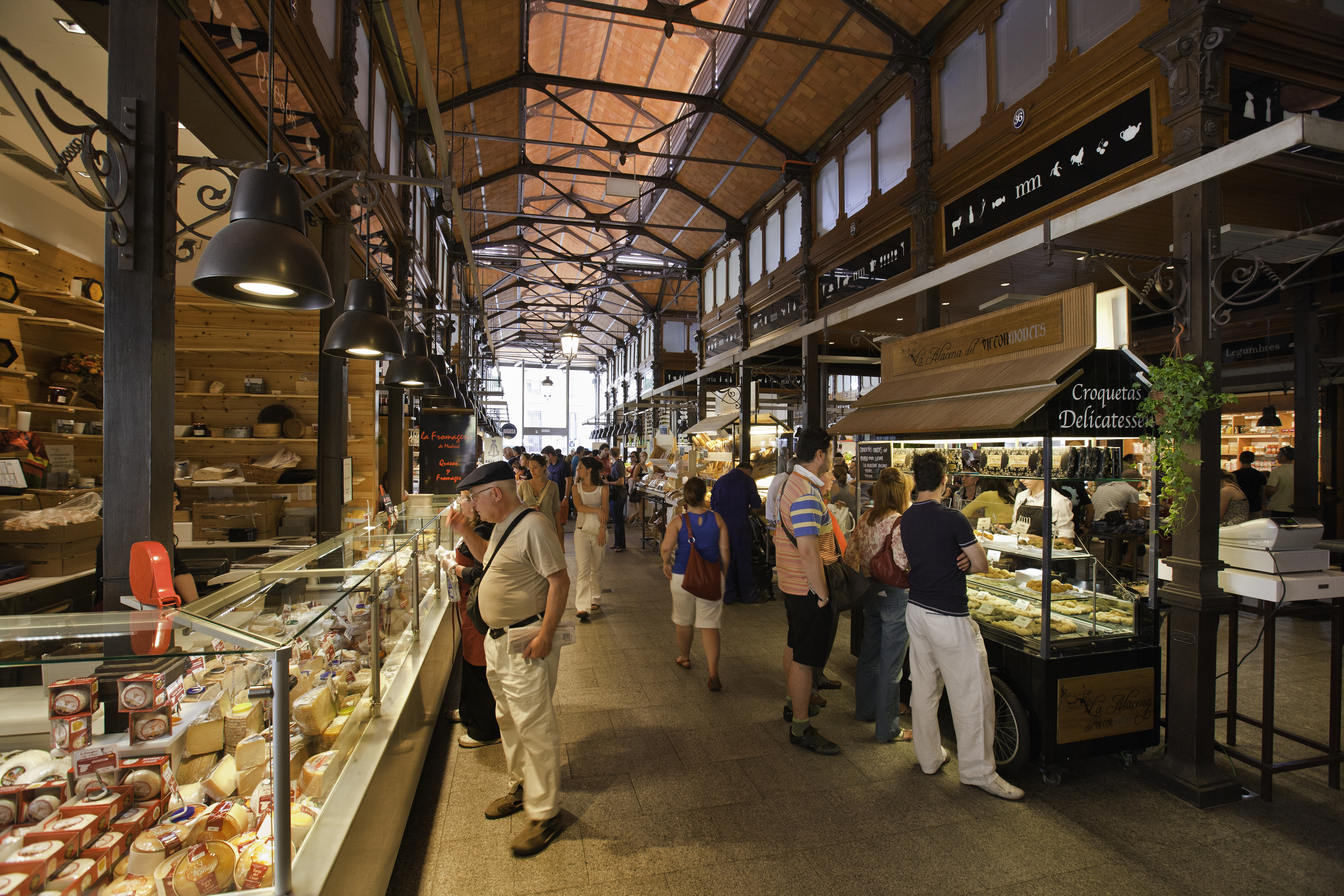 Mercado de San Miguel, ubicado en el centro de Madrid.
