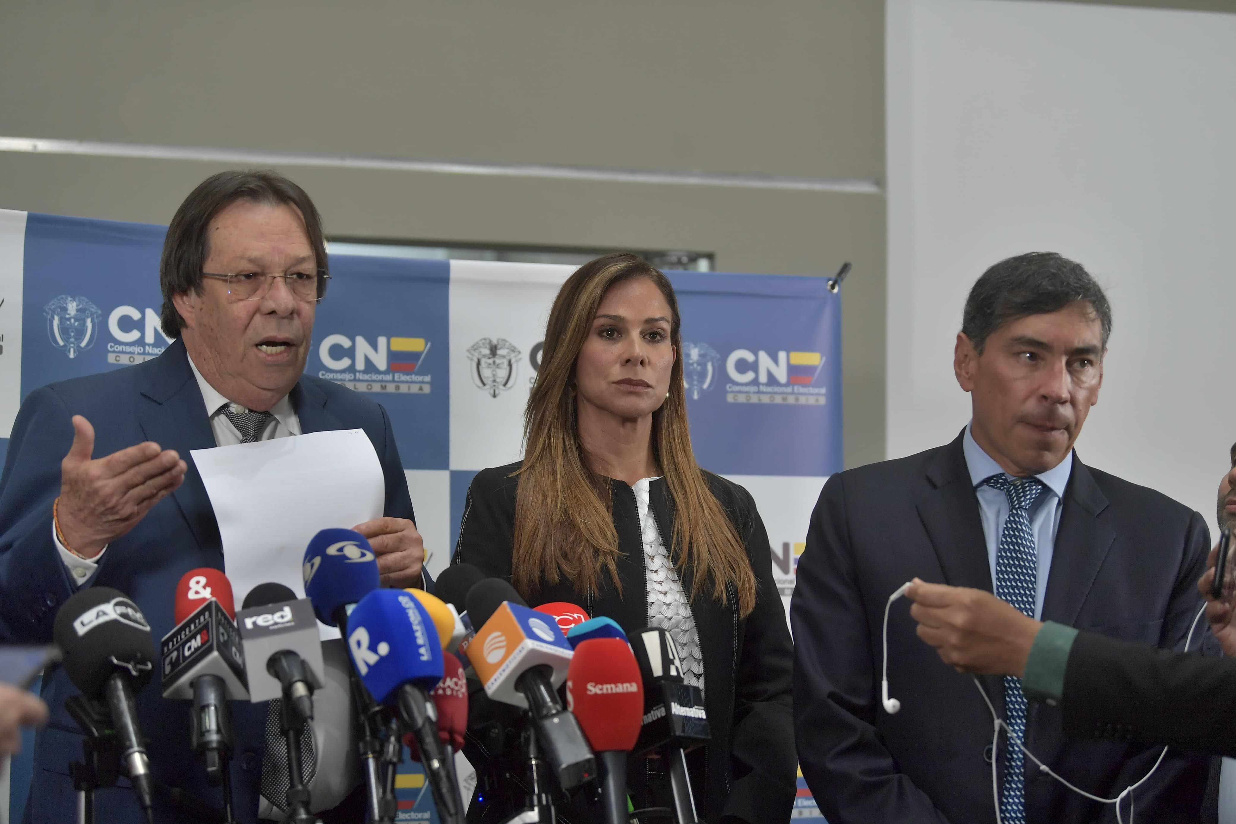 Magistrados César Lorduy, Maritza Martínez y Álvaro Hernán Prada.
