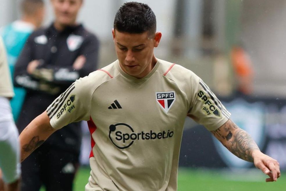 James Rodríguez fue titular en la derrota de Sao Paulo contra América Mineiro