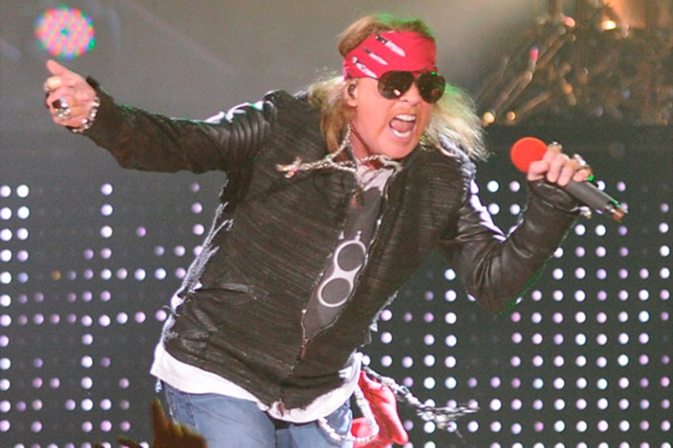  Axl Rose, cantante de los Guns N' Roses.