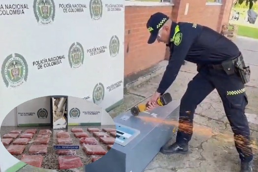 Así cayeron 33 kilos de marihuana en El Dorado: iban ocultos en máquina de aire