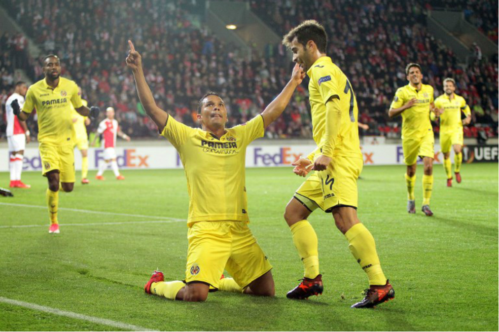 Carlos Bacca anotó en triunfo del Villarreal en la Europa League
