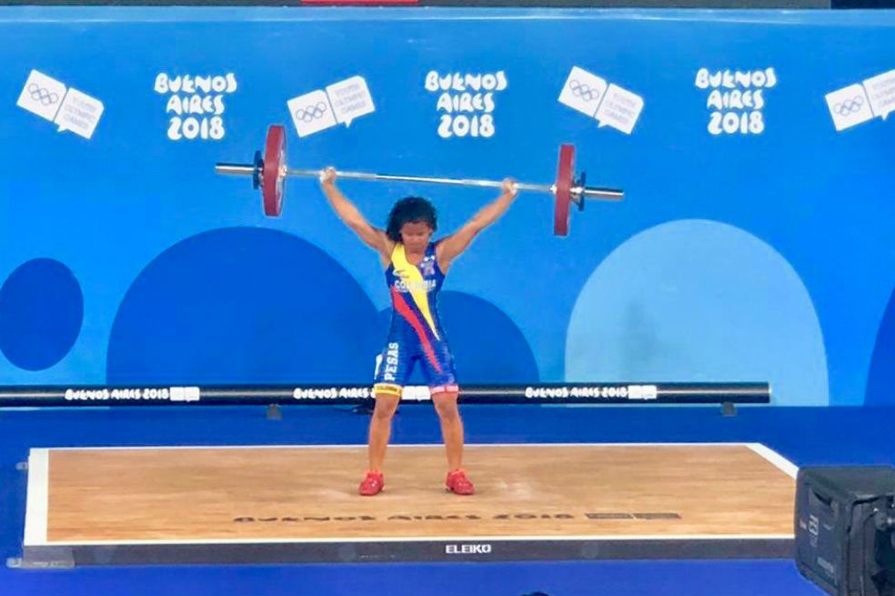 Yineth Santoya, plata en el levantamiento de pesas en los Olímpicos de la Juventud