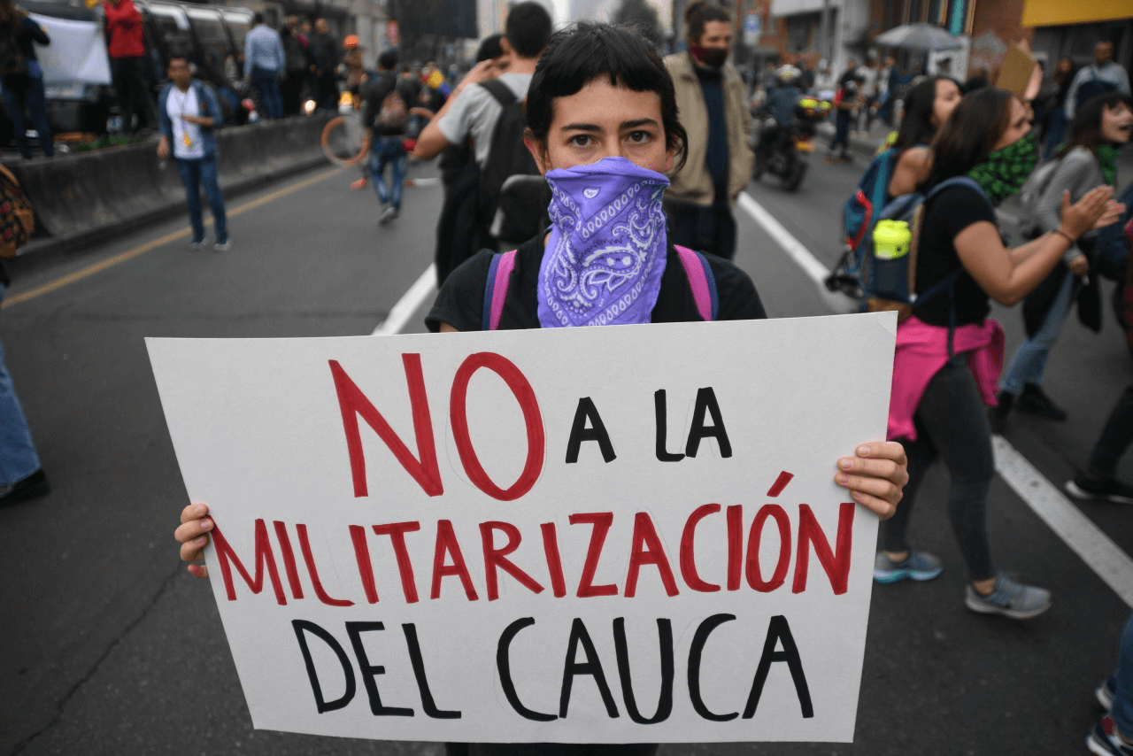 En imágenes: así avanza el paro en Bogotá