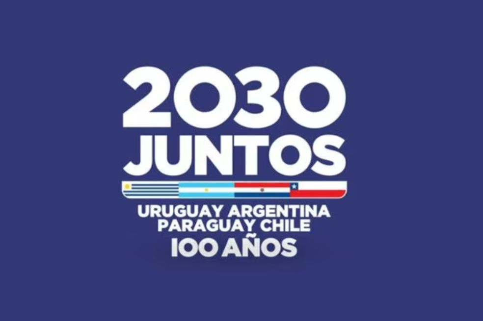 La imagen oficial de la campaña de Uruguay, Argentina, Paraguay y Chile para acoger el Mundial en 2030.