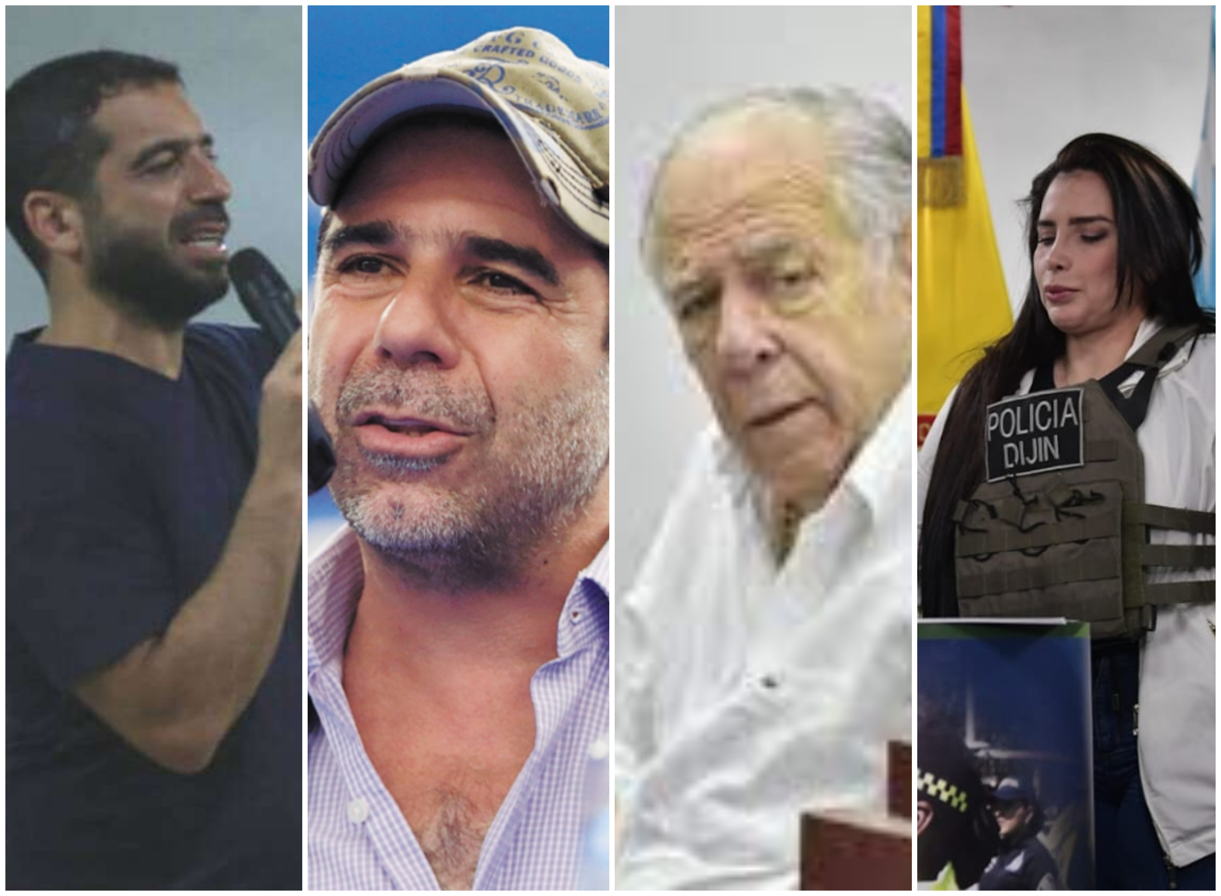 De izquierda a derecha: Arturo Char, Alejandro Char, Julio Gerlein y Aida Merlano.