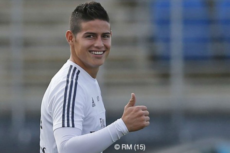 James Rodríguez entrenó con el grupo completo