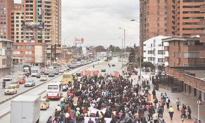 La Asociación Distrital de Educadores no descarta ir a paro si no se acuerda una nueva reposición de clases. / Mauricio Alvarado