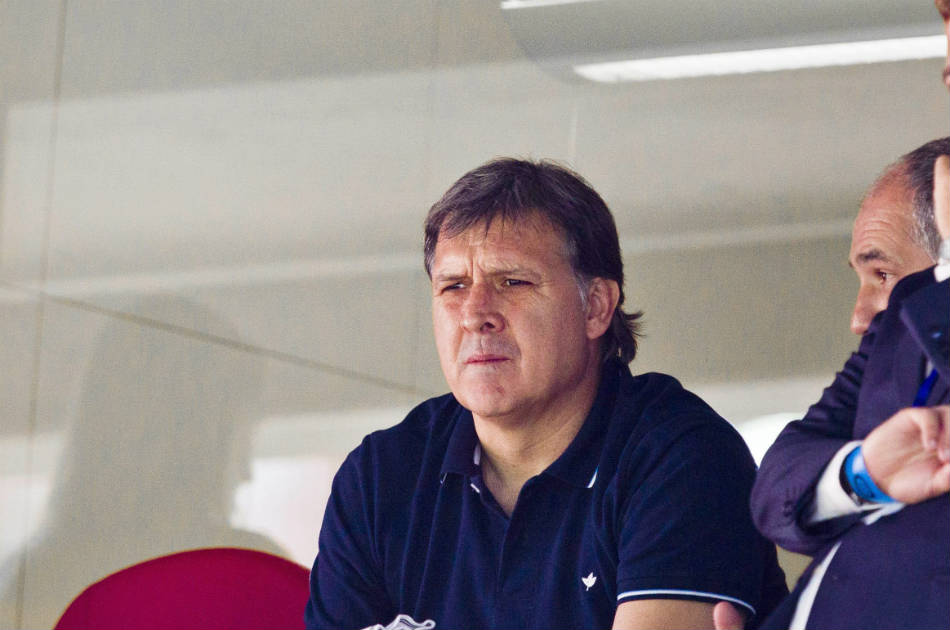 Barcelona goleó y Martino lo observó desde el palco