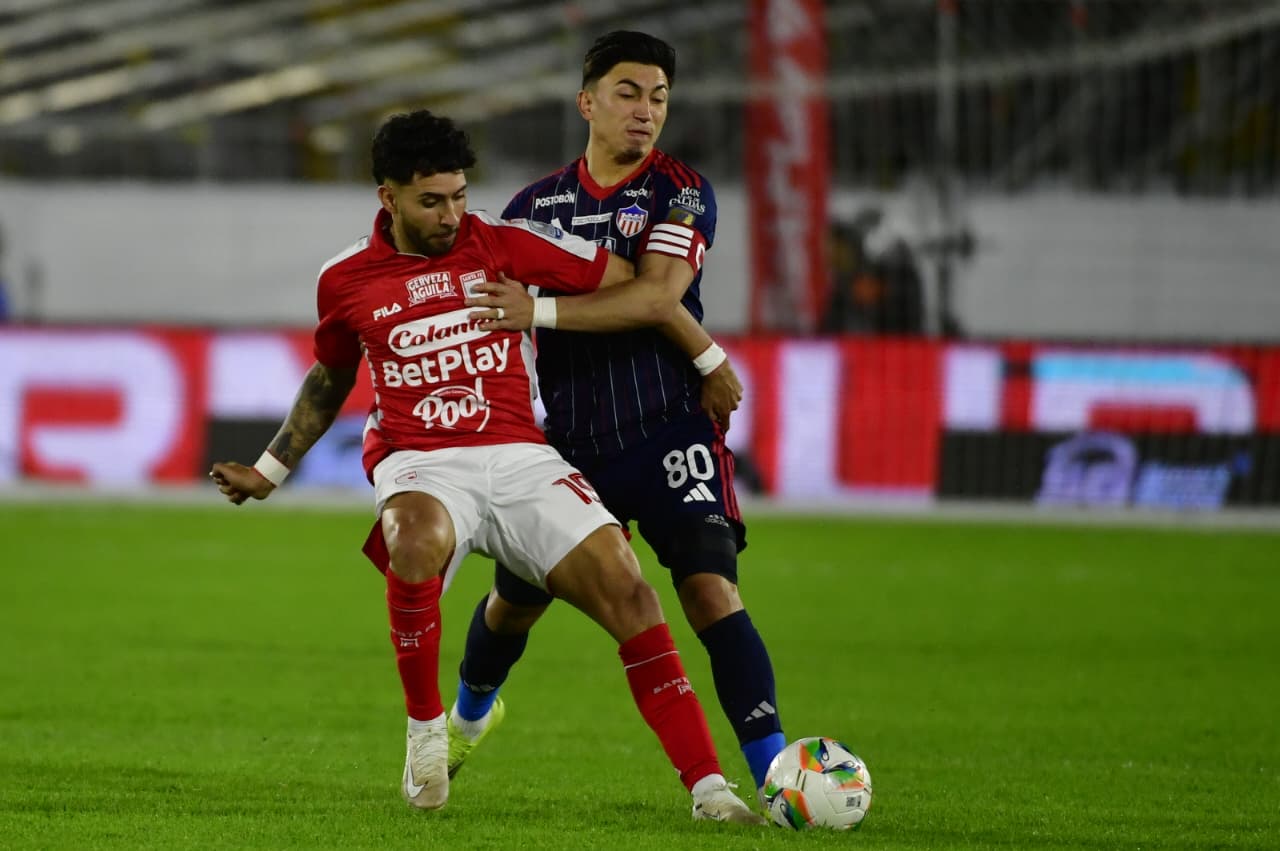 Santa Fe y Junior repartieron puntos en El Campín y dejaron todo para la vuelta
