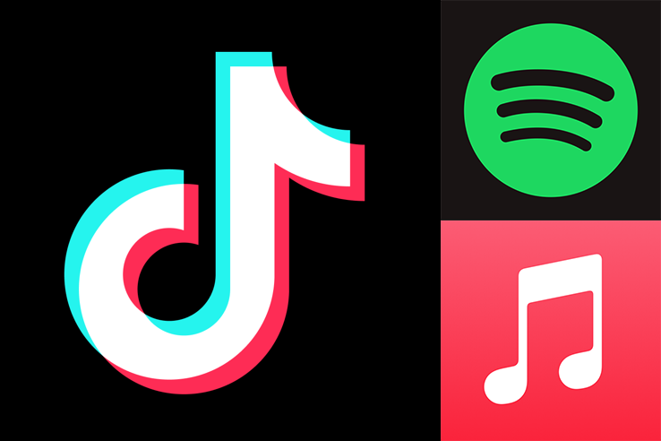 La nueva versión de Tiktok permite agregar pistas utilizadas en videos de la aplicación a plataformas musicales como Spotify y Apple Music.