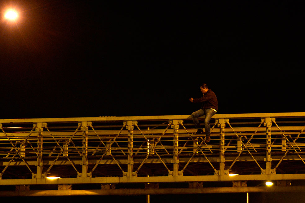 Secuencia de un suicidio frustrado