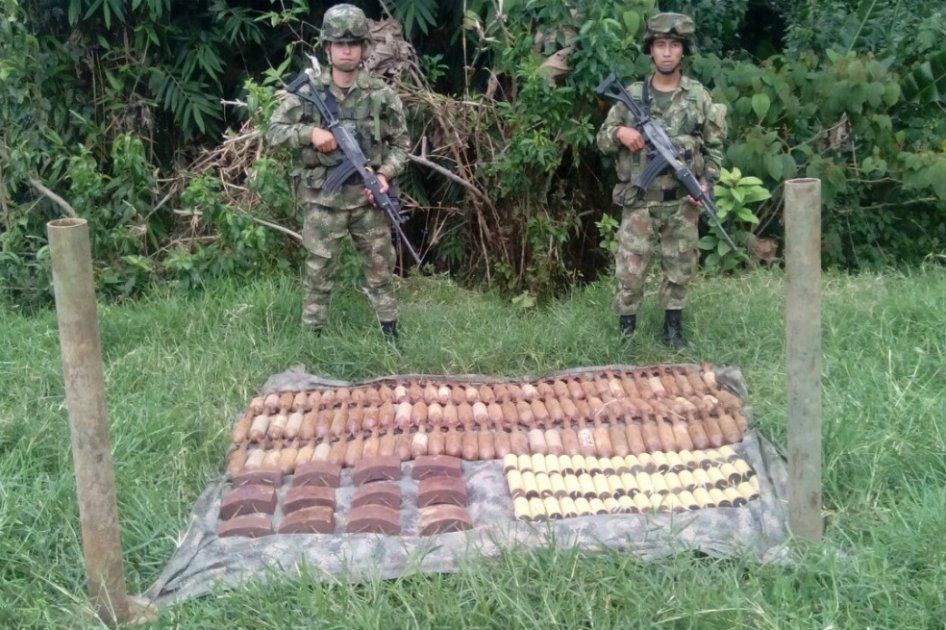 Incautan arsenal de las Farc al sur de Tolima