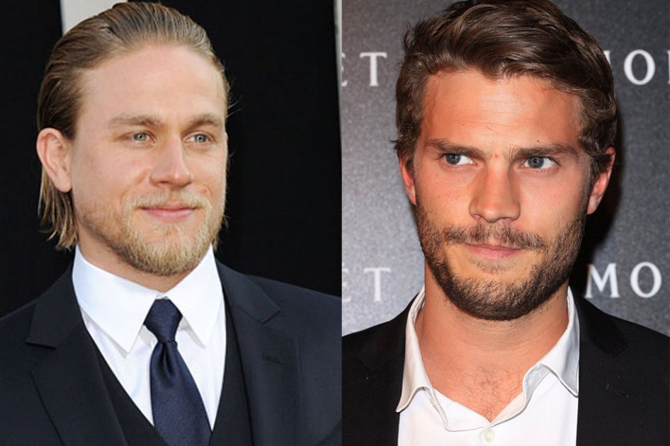 Los actores Charlie Hunnam y Jamie Dornan.