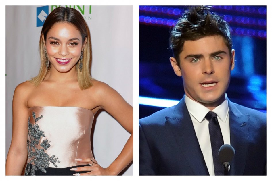Los artistas Vanessa Hudgens y Zac Efron.