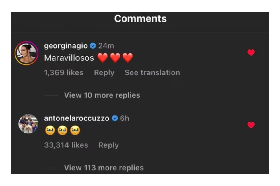 Georgina Rodríguez y Antonella Rocuzzo reaccionaron al nuevo éxito de Shakira