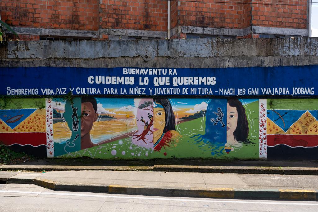 Mural en la comuna 5 del puerto.