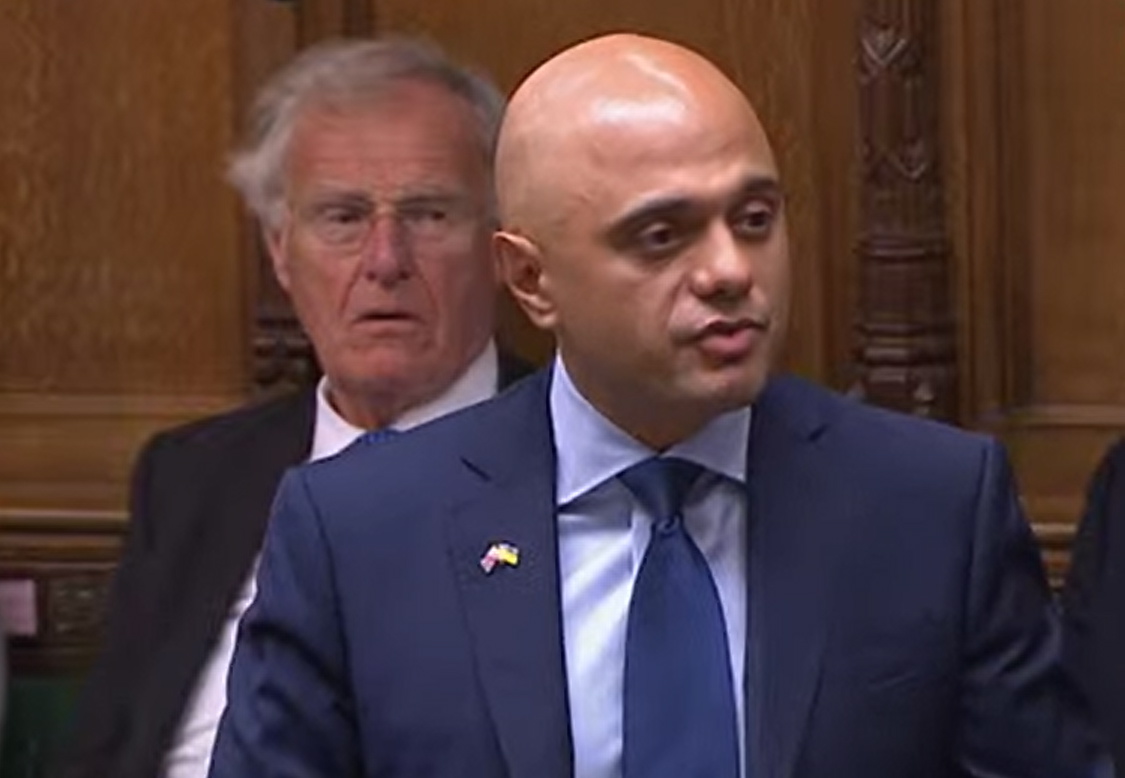 London (United Kingdom), 06/07/2022.- A grab made from footage provided by UK Paliament TV shows former British Health Secretary Sajid Javid addressing the House of Commons following his resignation, in London, Britain, 06 July 2022. Prime Minister Boris Johnson is battling to stay in office amid a growing wave of resignations from his government in protest at his leadership. (Protestas, Reino Unido, Londres) EFE/EPA/PARLIAMENTLIVE TV / HANDOUT HANDOUT EDITORIAL USE ONLY/NO SALES HANDOUT EDITORIAL USE ONLY/NO SALES