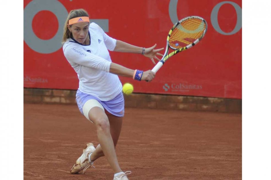 Mariana Duque, tenista colombiana en el Claro Open. Foto: Oficina de Prensa