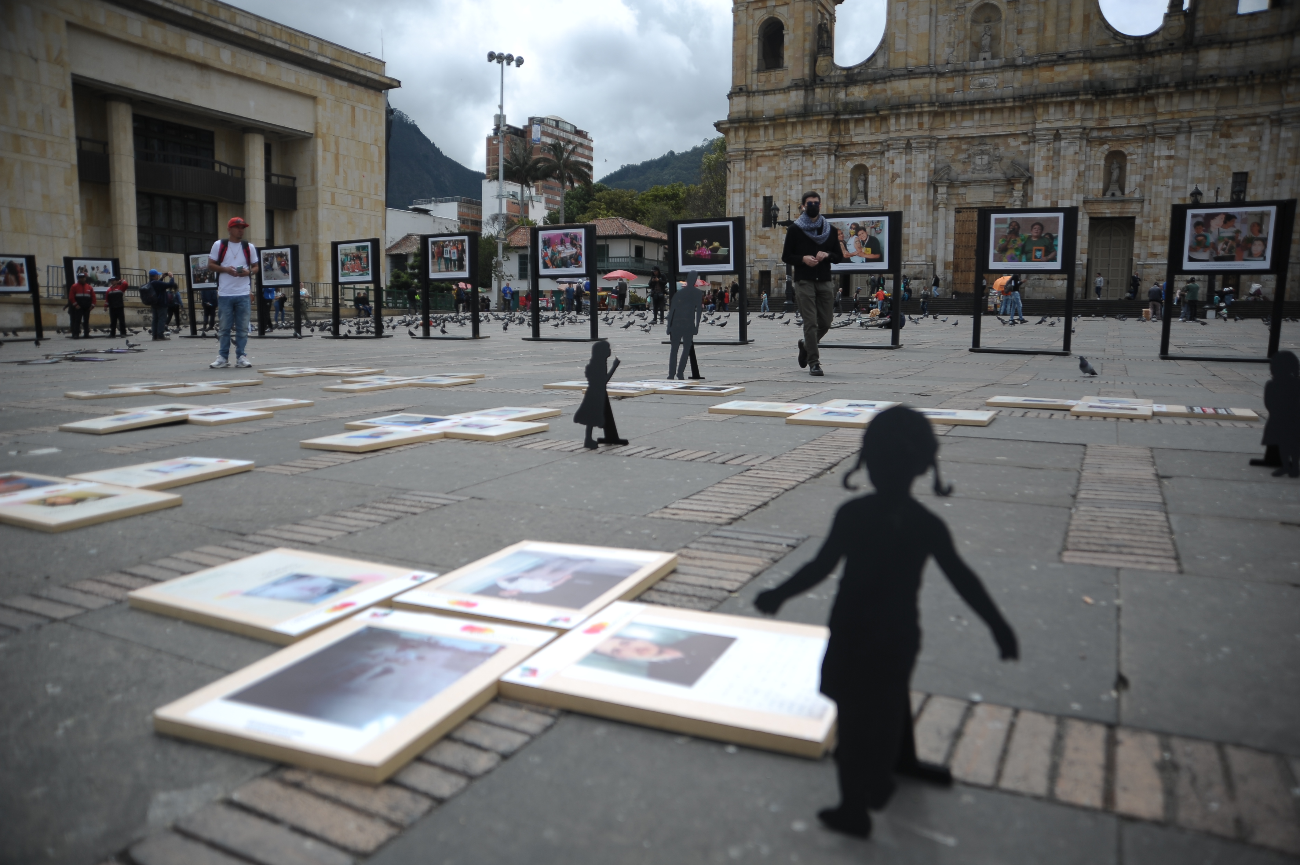 Conmemoración del Día de las Víctimas de Desaparición Forzada en Bogotá.