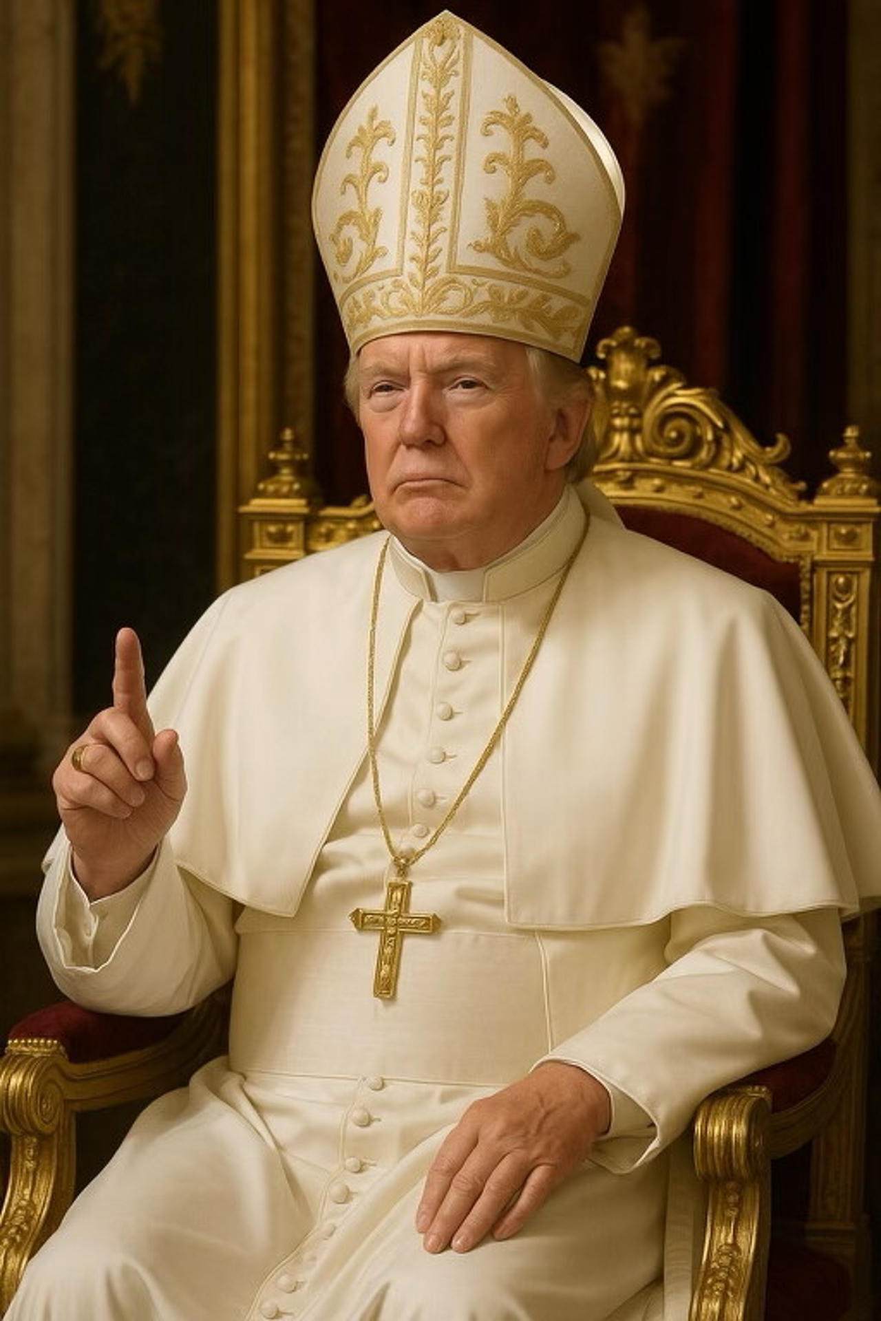 AME4628. WASHINGTON (ESTADOS UNIDOS), 02/05/2025.- Imagen hecha con inteligencia artificial (IA) tomada de la cuenta oficial de la red social Truth Social @realDonaldTrump que muestra al presidente de Estados Unidos, Donald Trump. La imagen del gobernante estadounidense aparece mientras la Iglesia católica espera la celebración del cónclave que elegirá al nuevo pontífice, el próximo miércoles. EFE/ @realDonaldTrump /SOLO USO EDITORIAL/SOLO DISPONIBLE PARA ILUSTRAR LA NOTICIA QUE ACOMPAÑA (CRÉDITO OBLIGATORIO)