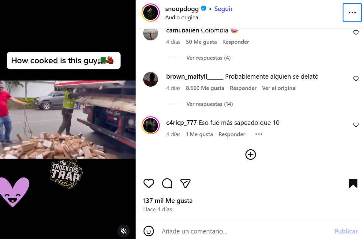 Publicación Snoop Dogg