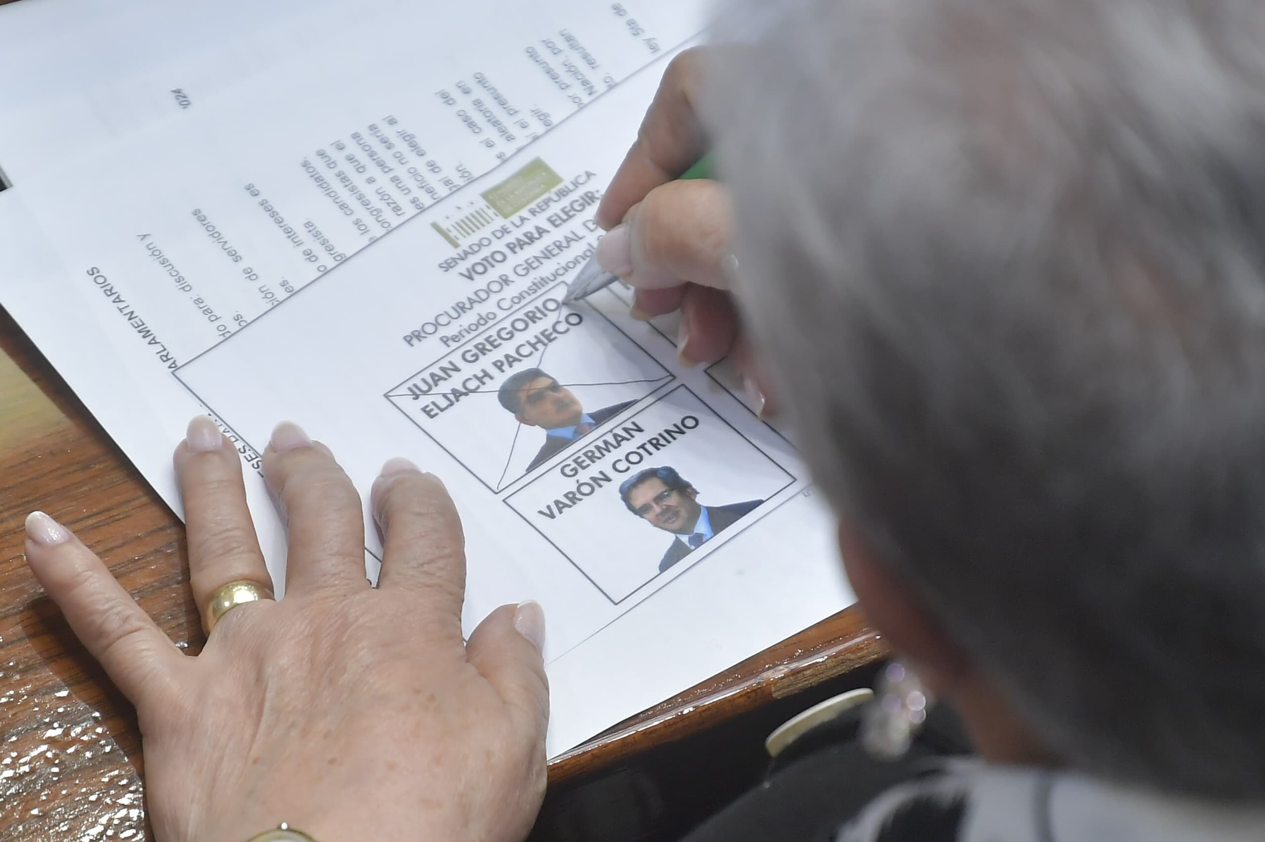 Elección de Gregorio Eljach como procurador general