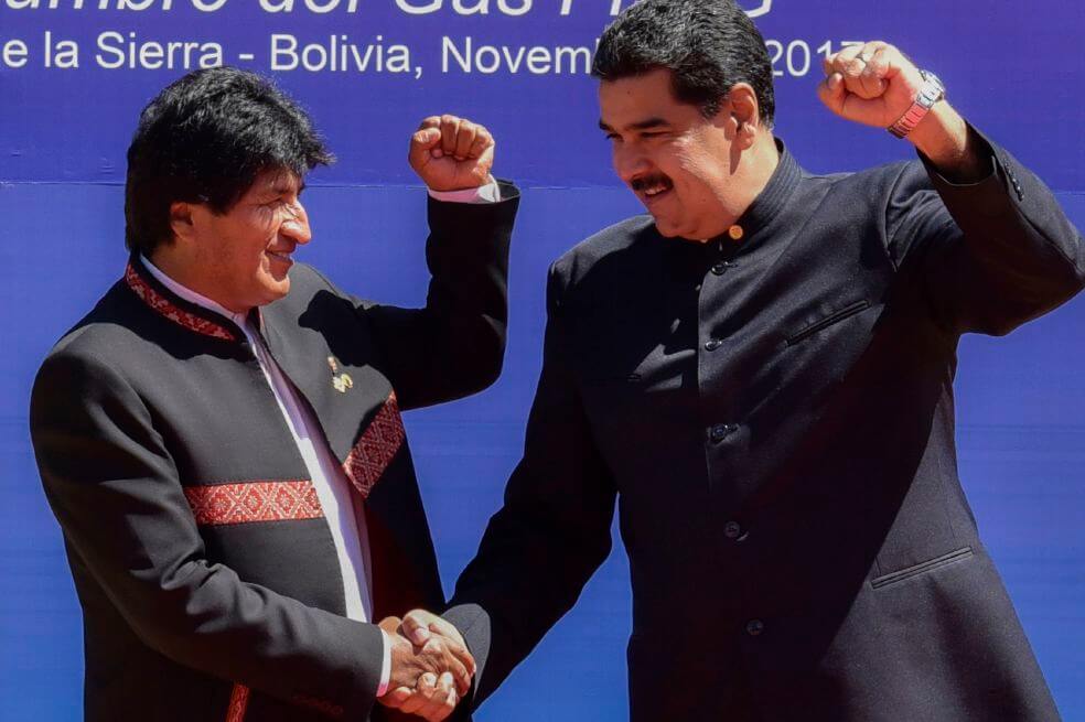 Maduro respalda «reelección» de Evo Morales y denuncia «conspiración» en Bolivia