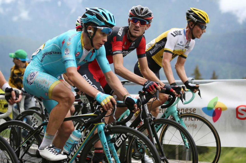 Miguel Ángel López, pedalista del Astana. Foto: AFP