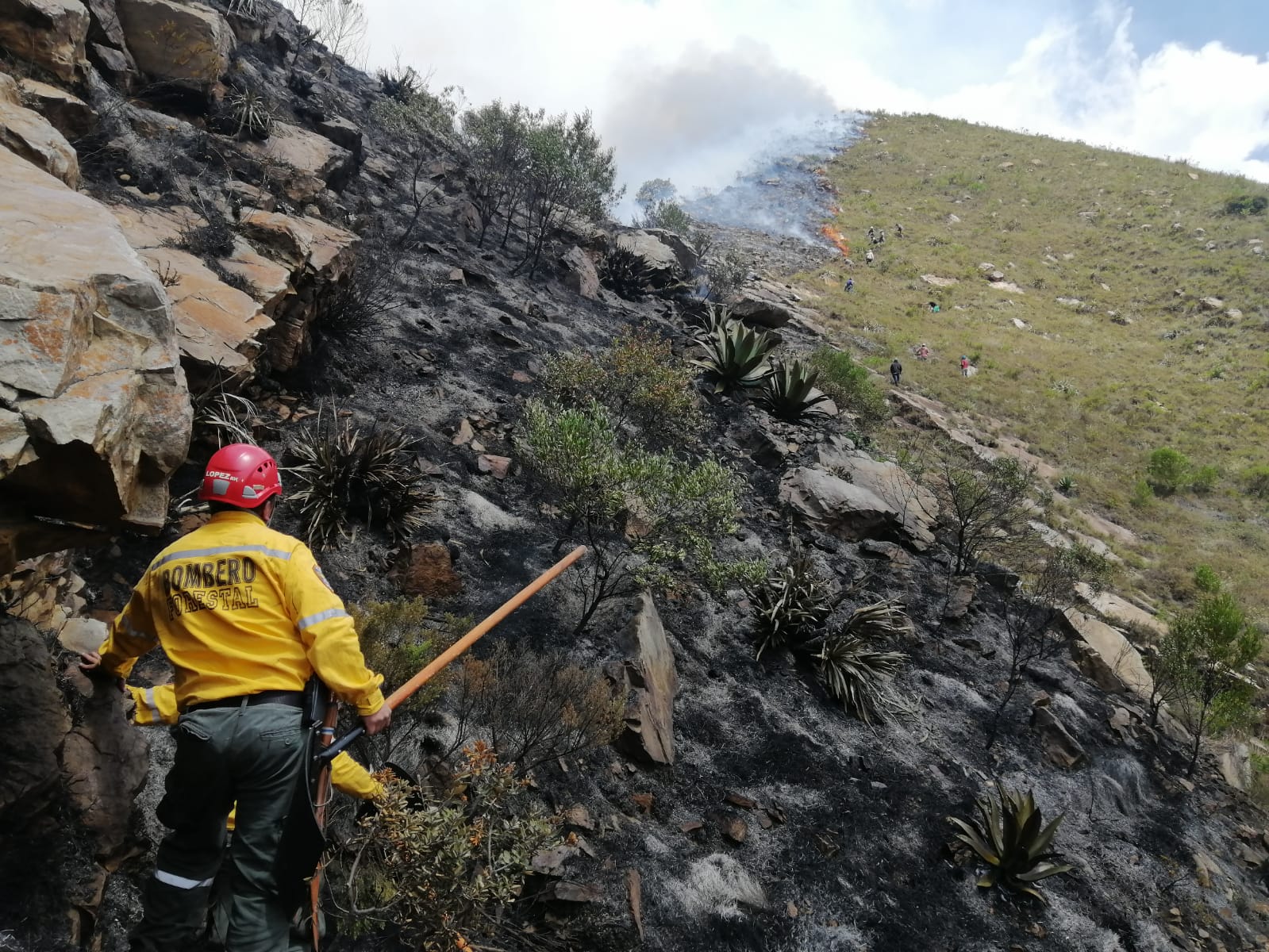 Incendio forestal Villa de Leyva