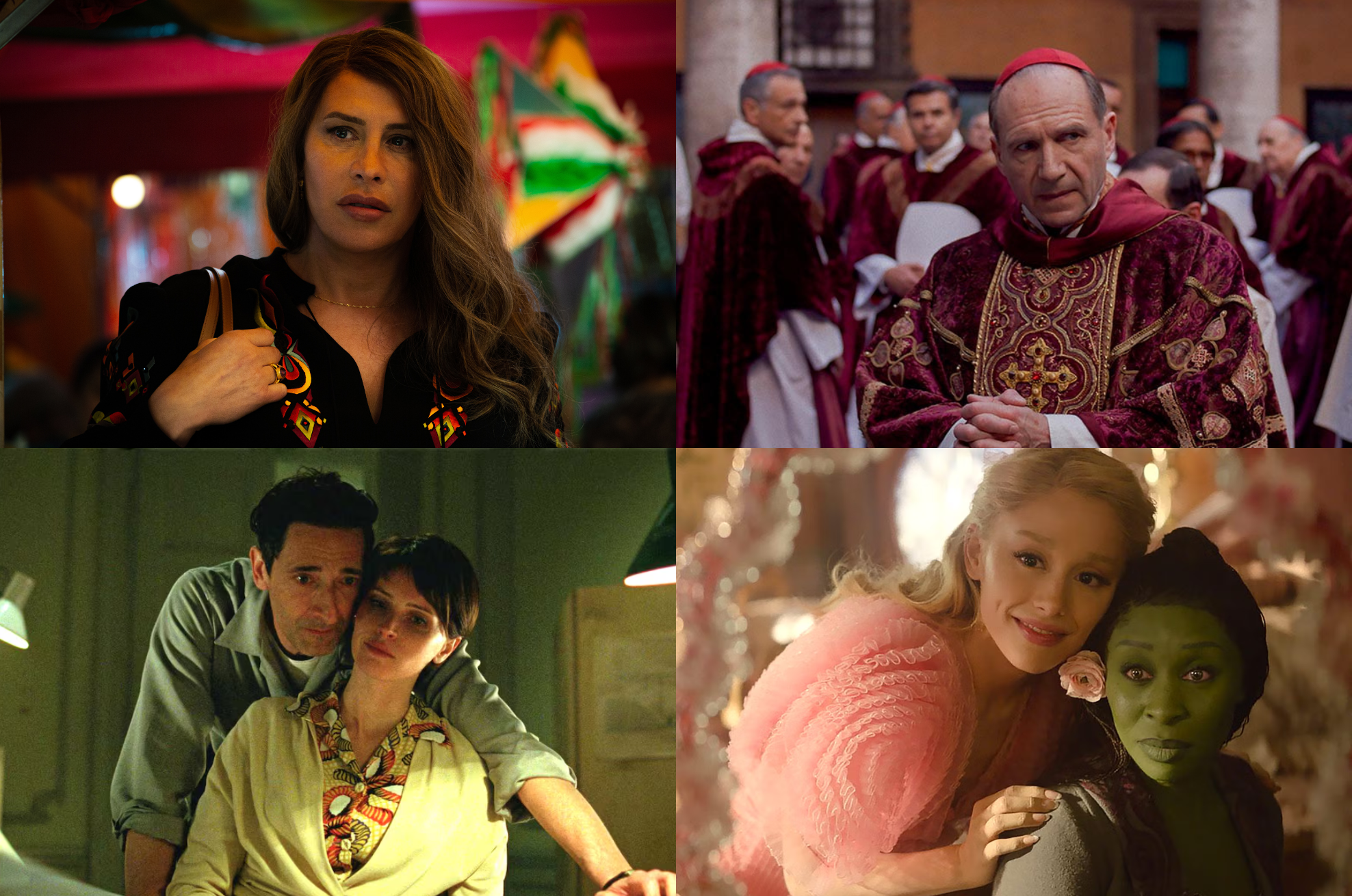 "Emilia Pérez", "Cónclave", "El brutalista" y "Wicked" lideran las nominaciones en los Premios Óscar 2025.