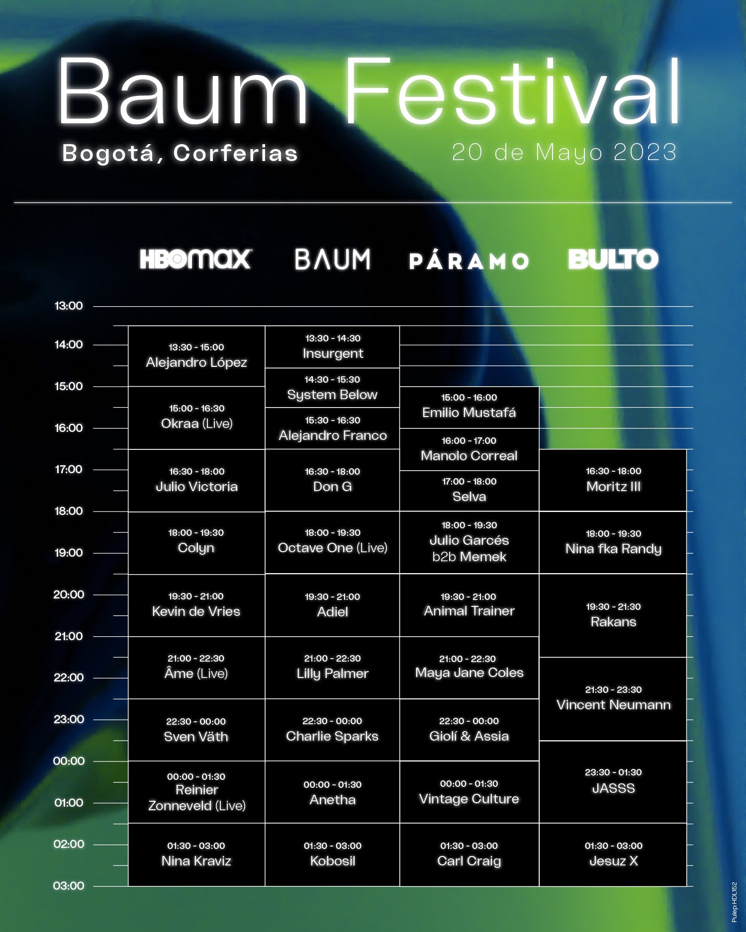Horarios Baum Festival 2023