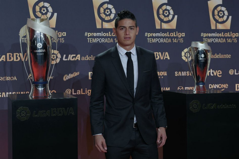 James Rodríguez, mejor mediocampista de la Liga de España temporada 2014/15