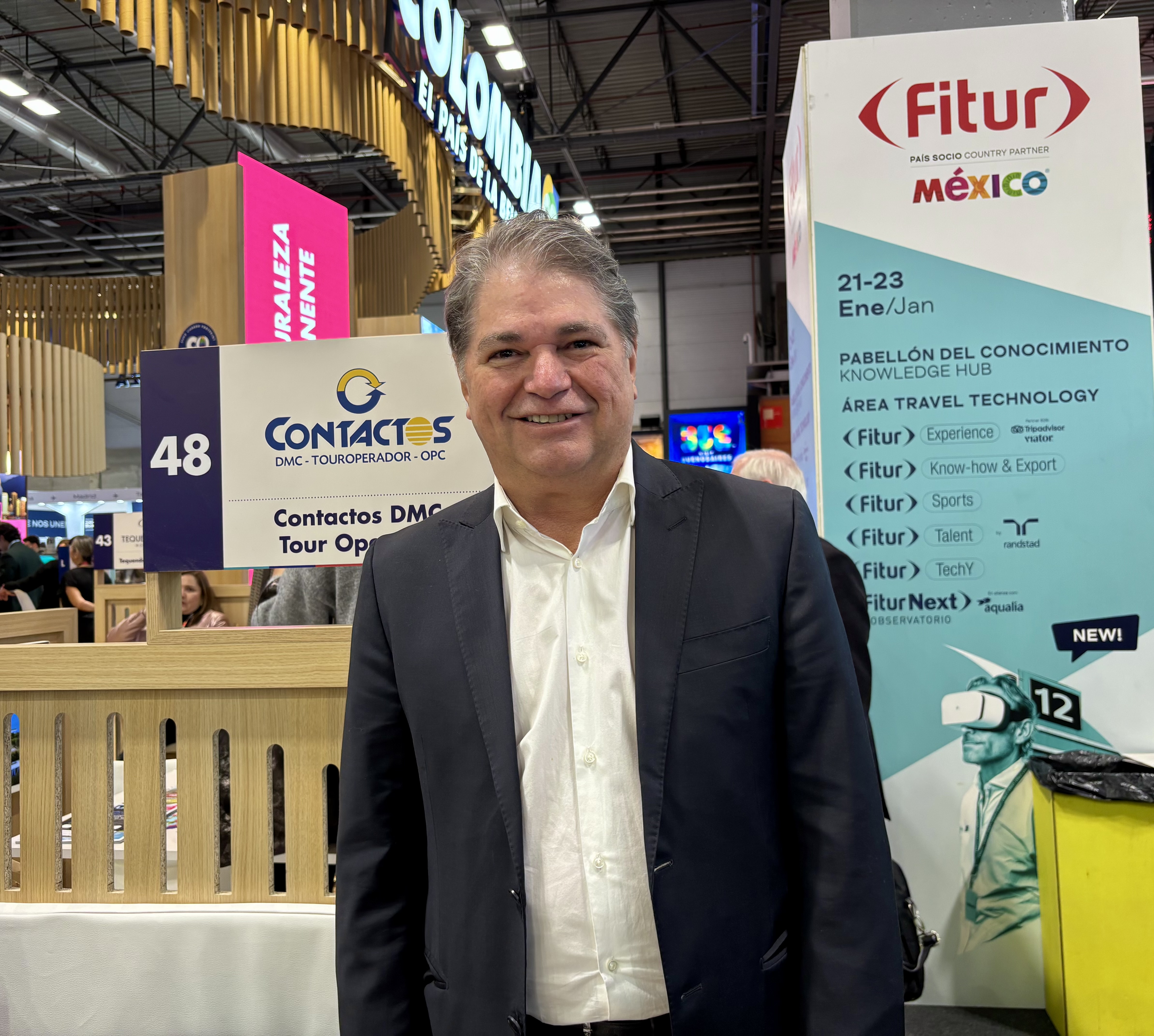 Rodrigo Maldonado, gerente general de Contactos. Fitur Colombia