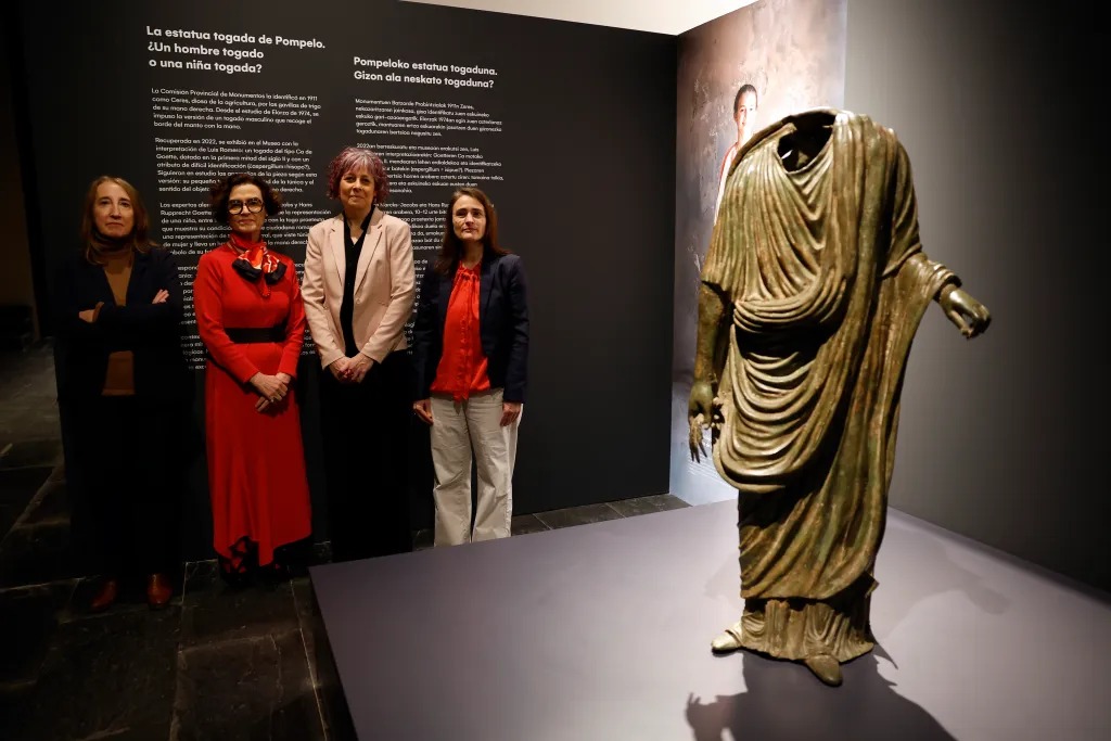 Estudio revela que la estatua del “Togado de Pompelo” es de una niña, no un hombre