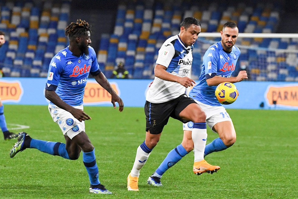 Empate sin goles entre el Napoli de Ospina y el Atalanta de Muriel y Zapata