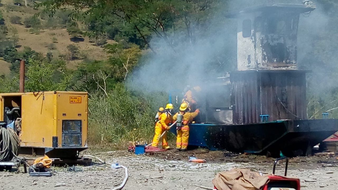 Ferri de Ituango se incendia y deja operario herido