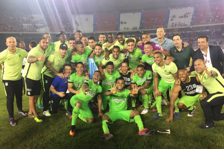 Los jugadores de Nacional celebran el titulo de la Copa Colombia. Foto: Nacional oficial