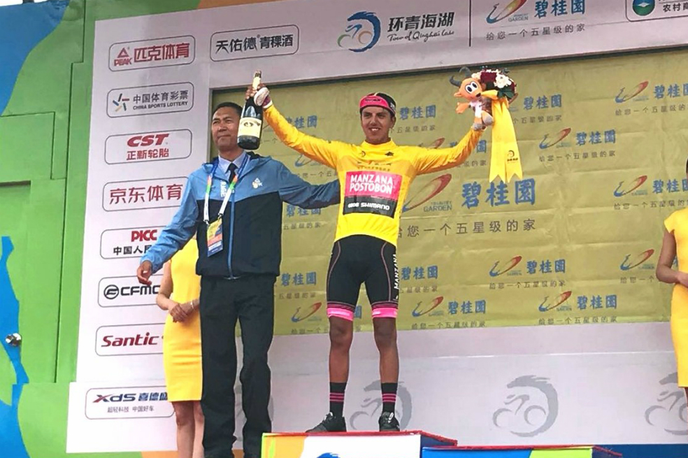 Hernán Aguirre ganó la etapa reina y es líder del Tour de Qinghai Lake