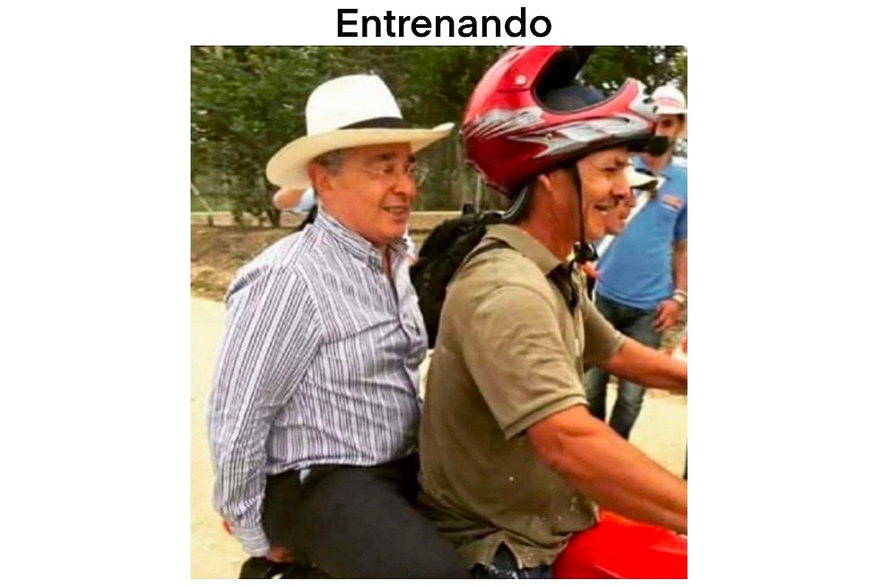 En esas, le dentró una llamada: ¿Aló, con quién? Ah, quiubo hijito —Álvaro se aparta el cedular de la oreja y nos mira—. Es nuestro candidato a la Alcaldía de Bello, que está haciendo campaña con el brazalete de preso.