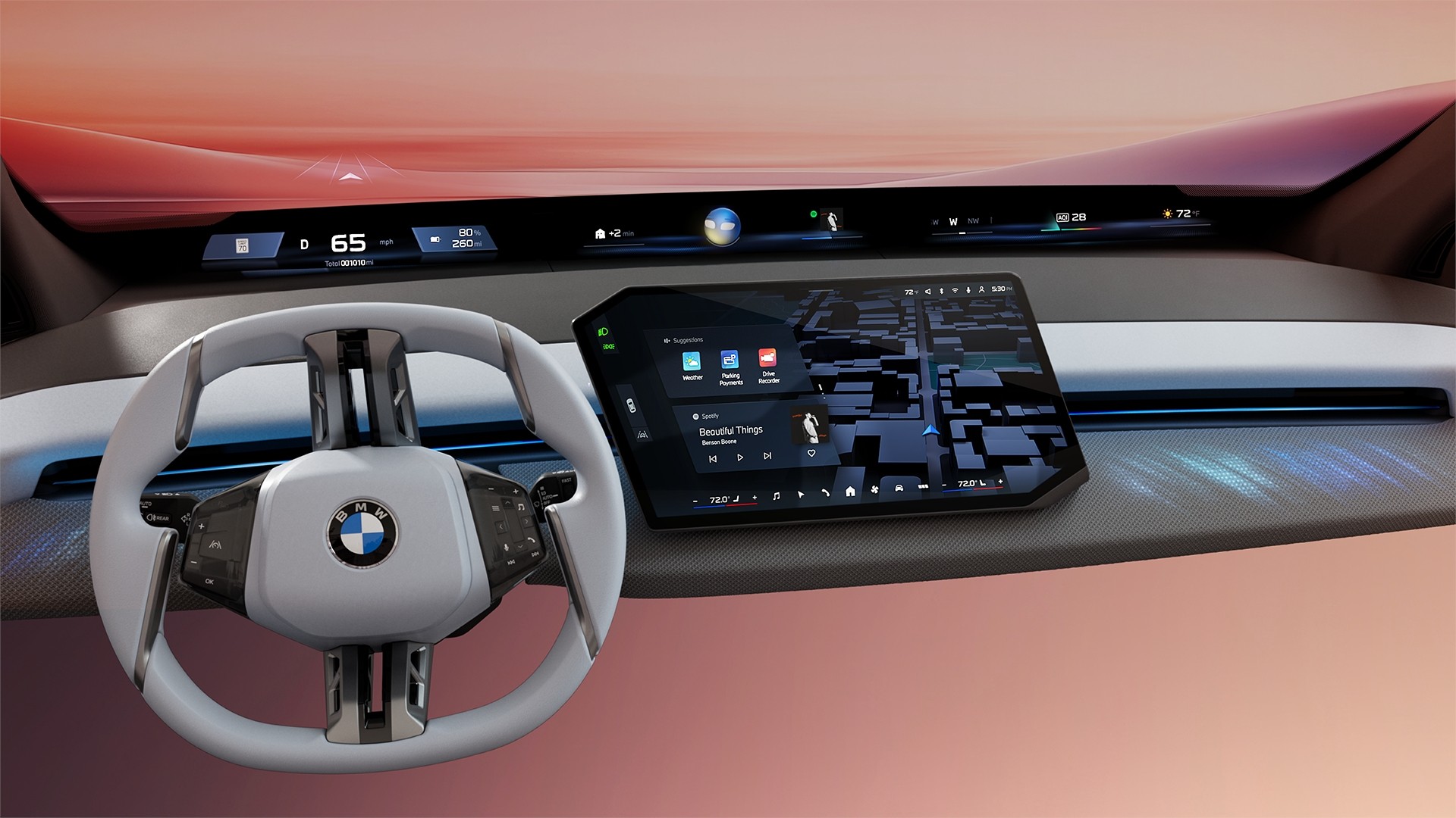 BMW presenta el nuevo Panoramic iDrive: una revolución en visualización frontal