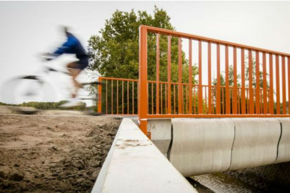 El primer puente hecho con una impresora 3D será para ciclistas