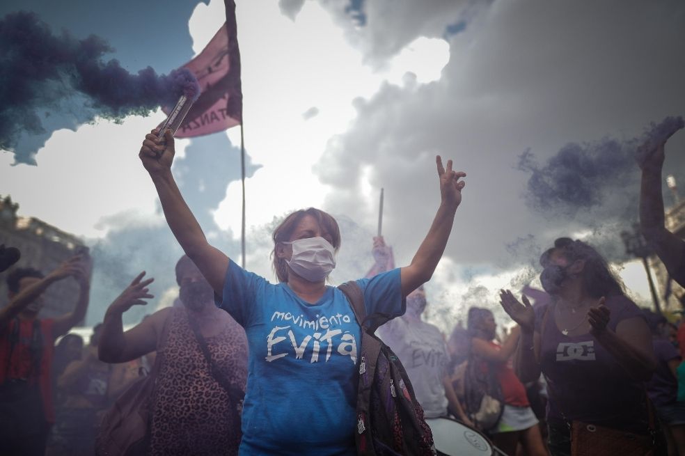 Las mujeres argentinas muestran que su lucha sigue más allá del aborto legal