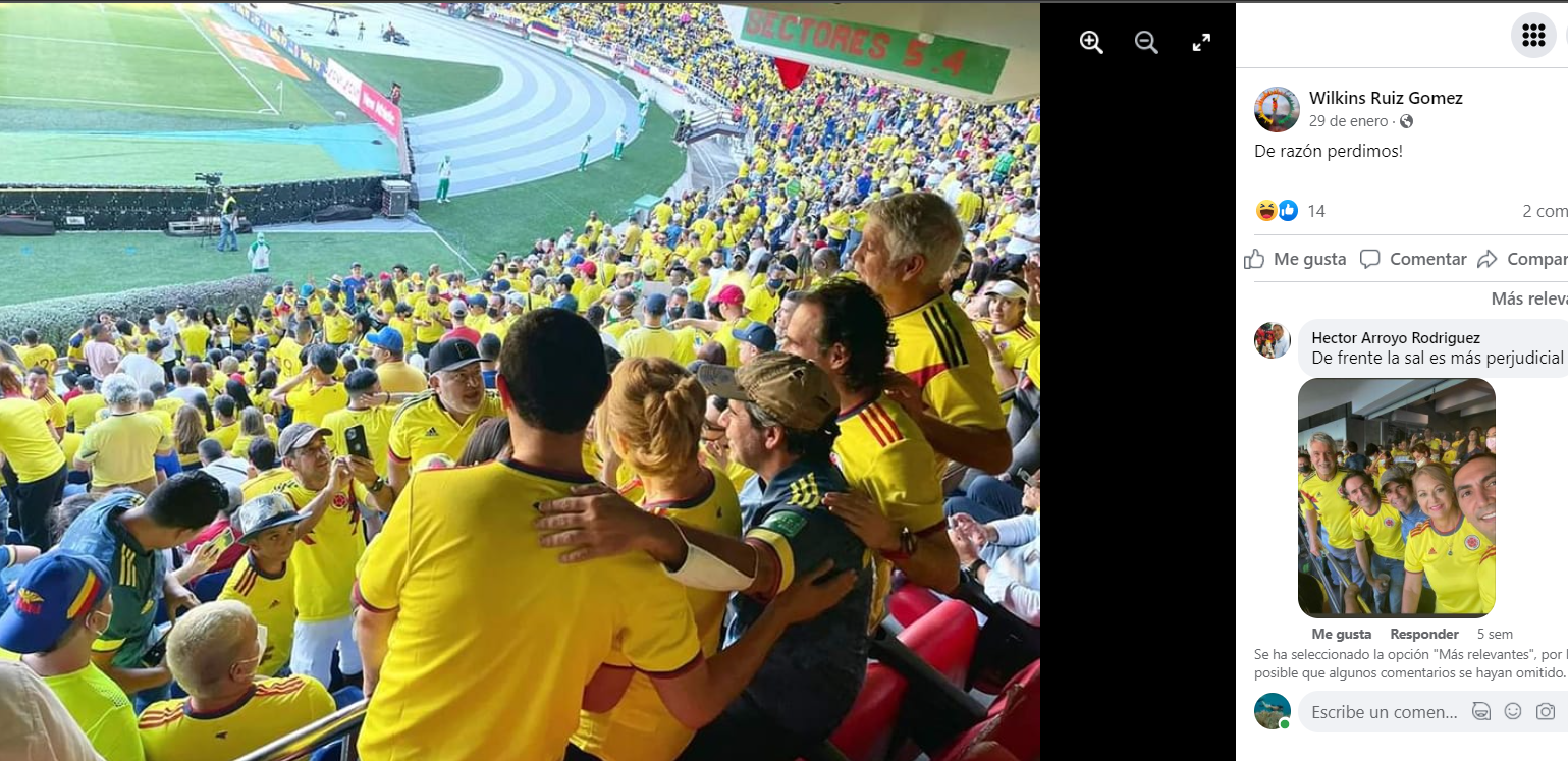 Captura de pantalla de Facebook.