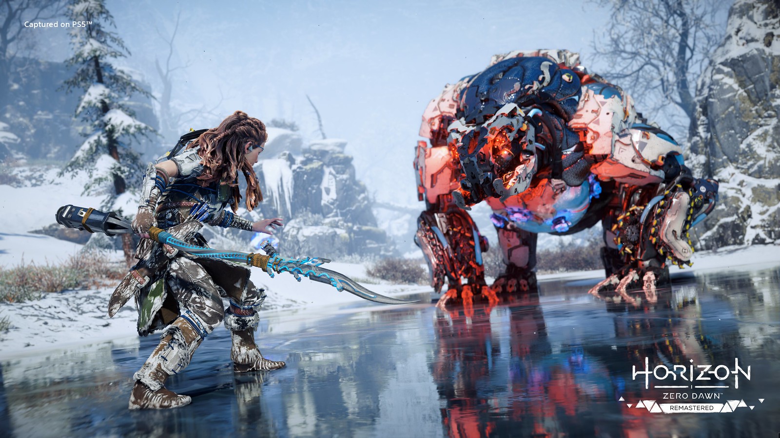 Imágenes del gameplay de Horizon Zero Dawn remastered tomadas desde una PlayStation 5.