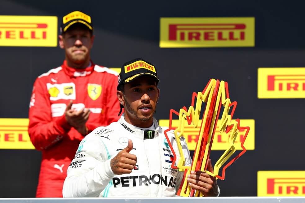 Lewis Hamilton se quedó con el Gran Premio de Canadá gracias a la sanción impuesta a Vettel