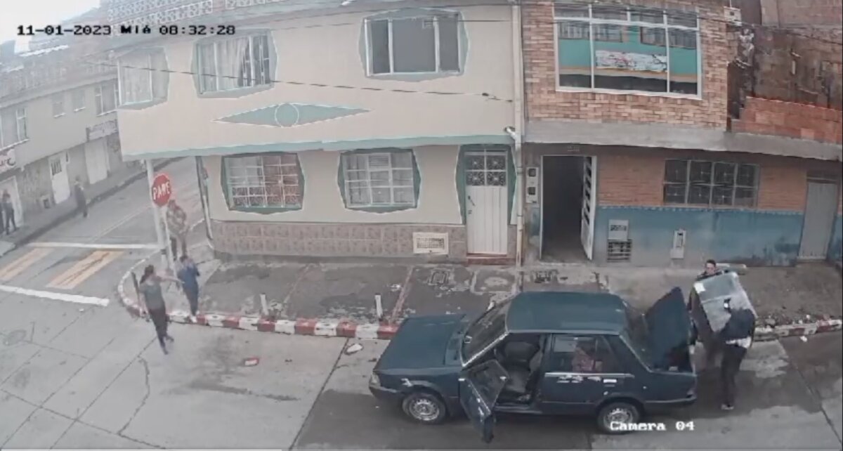 Ladrones en Bogotá intentaron robar una lavadora y terminaron haciendo el ridículo